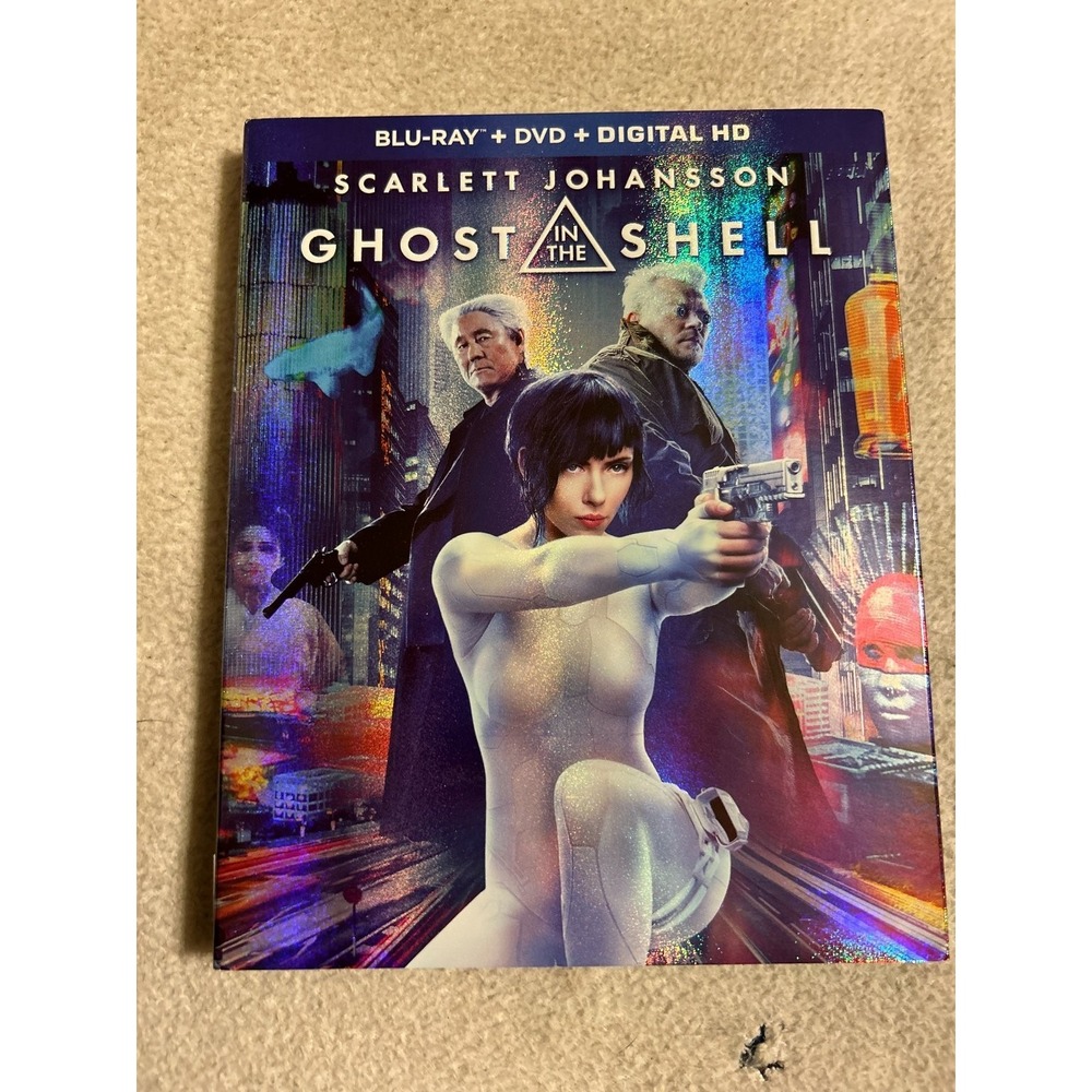 Ghost in the Shell Blu-ray 2017 Scarlett Johansson Action Sci-Fi Combo‎ Pack